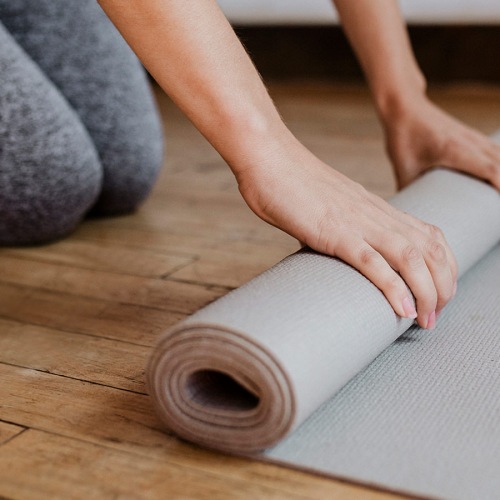 Burton Hills Lifestyle woman with yoga mat